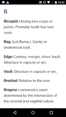 Anatomy Dictionary android App screenshot 1