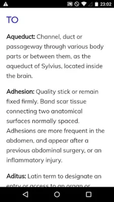 Anatomy Dictionary android App screenshot 2